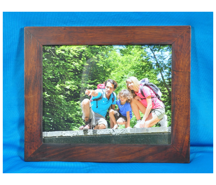 Liebe PR0197 Square Wooden Photo Frame - Brown - Zoom Image