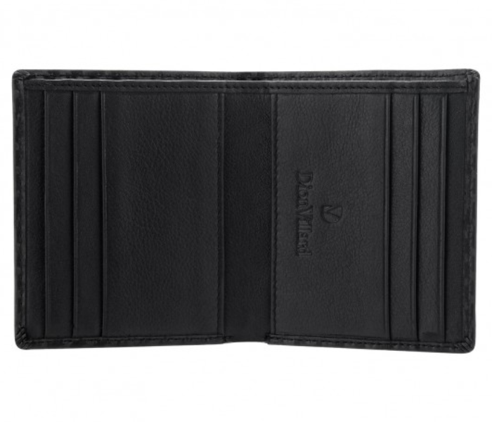 Dion Villard DVL1911BC Bifold Leather Wallet for Men - Black - Zoom Image 2