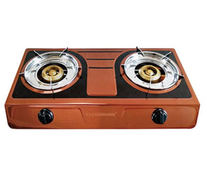 Olsenmark OMK2331 Stainless Steel Double Gas Burner Brown - Zoom Image