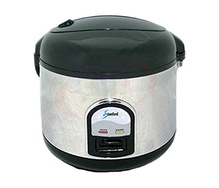 Sanford SF1150RC 1.8 Litre Stainless Steel Rice Cooker - Black and Silver - Zoom Image