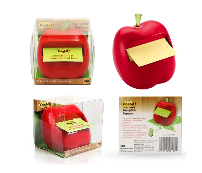 3M 3MAUPD Apple Pop Up Post it Dispenser  - Zoom Image 2