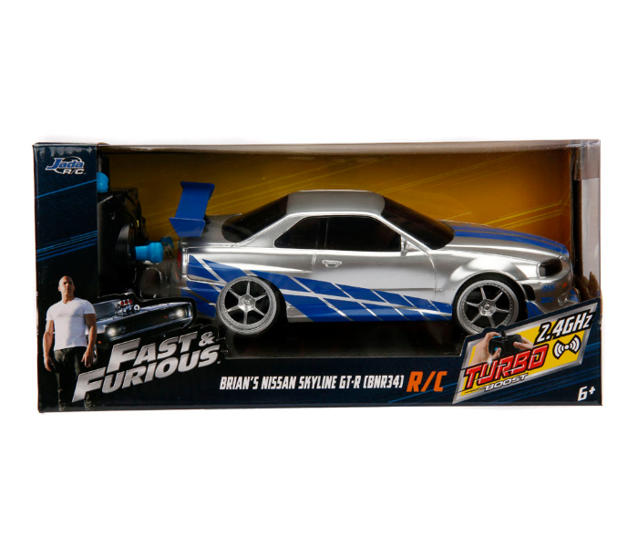 Simba Fast and Furious Brian Nissan Skyline GTR 1:24 Remote Control Racing Car - Zoom Image 5