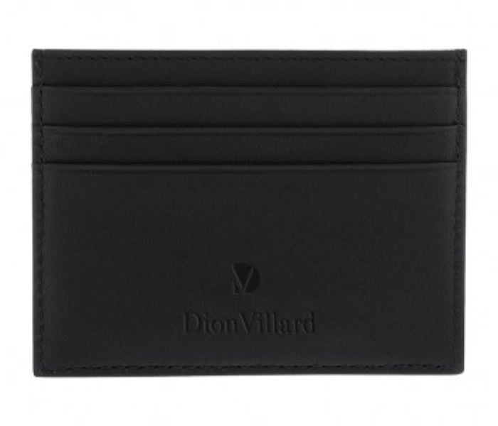 Dion Villard DVL1925B Leather Wallet with Card Holder for Men - Black - Zoom Image 2