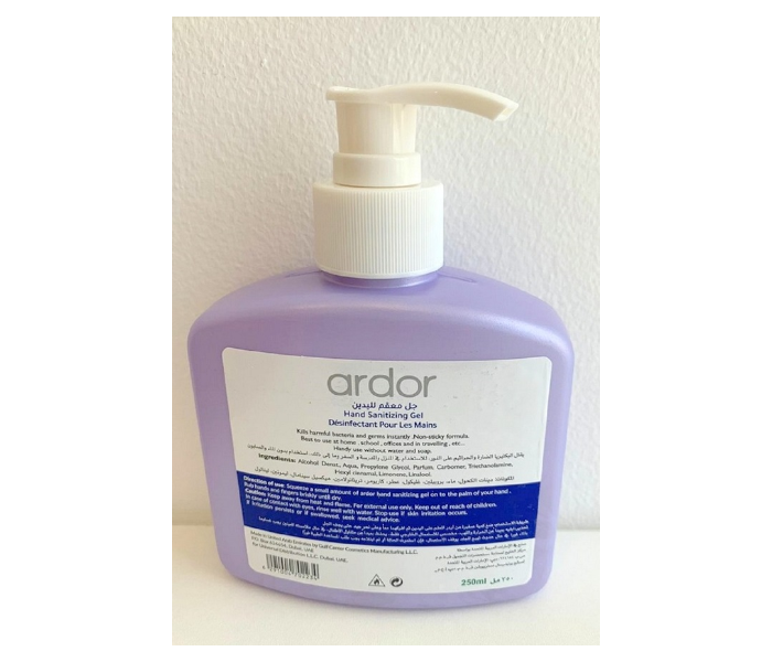 Ardor 250ml Hand Sanitizer Gel - Zoom Image 1