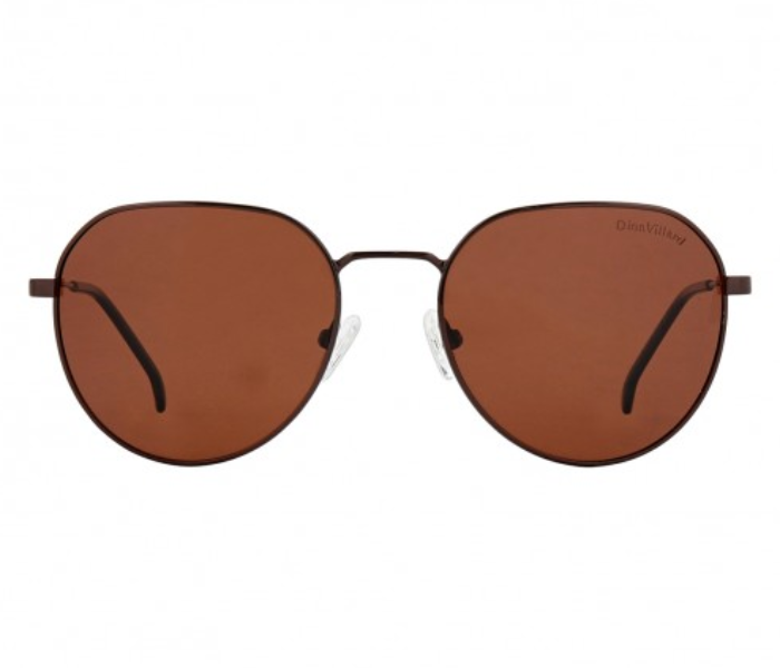 Dion Villard DVSG19056BR Round Shape Sunglasses for Men - Brown - Zoom Image 1