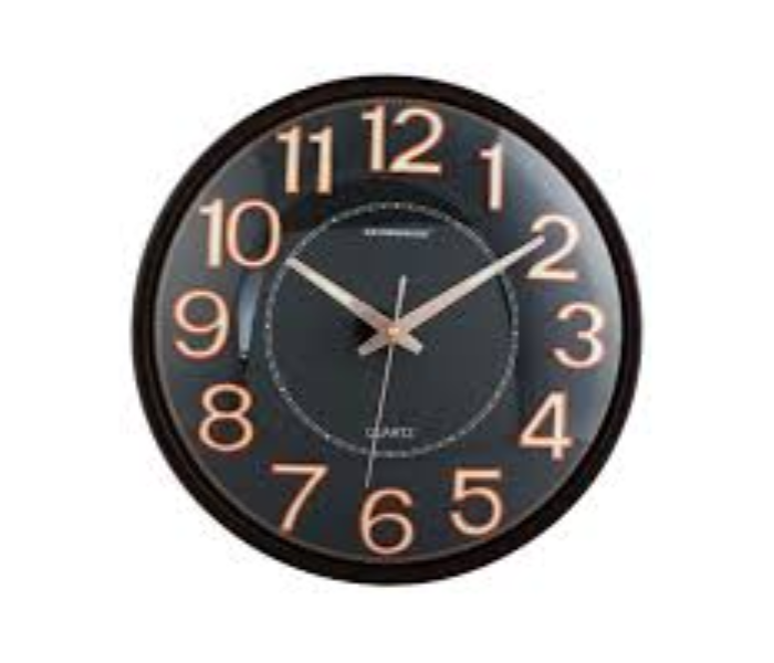 Olsenmark OMWC1781 Round Wall Clock Black - Zoom Image