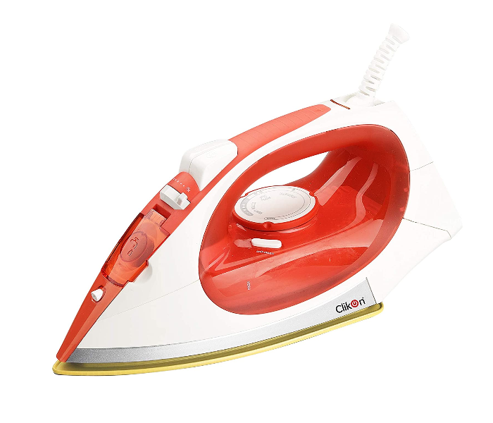 Clikon CK4108 2400 Watts Electric Steam Iron with Ceramic Soleplate - Red - Zoom Image 1