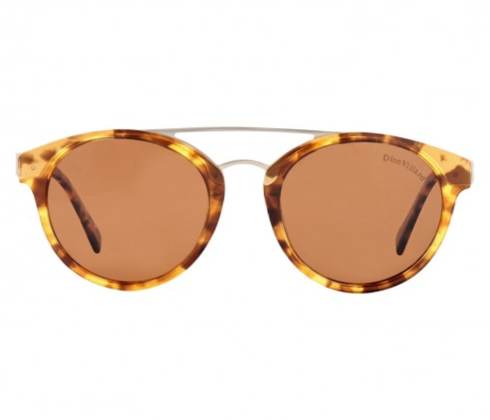 Dion Villard DVSGL1906DBR Round Shape Sunglasses for Women - Demi Brown  - Zoom Image 1