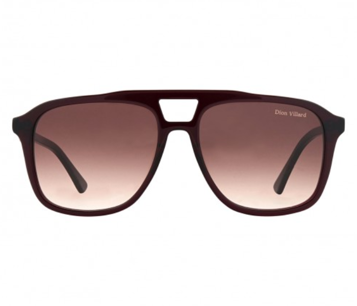 Dion Villard DVSG19035BR Aviator Square Shape Sunglasses for Men - Brown - Zoom Image 1