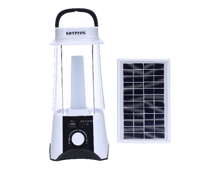 Krypton KNSE5345 Rechargeable Solar Lantern White - Zoom Image 1