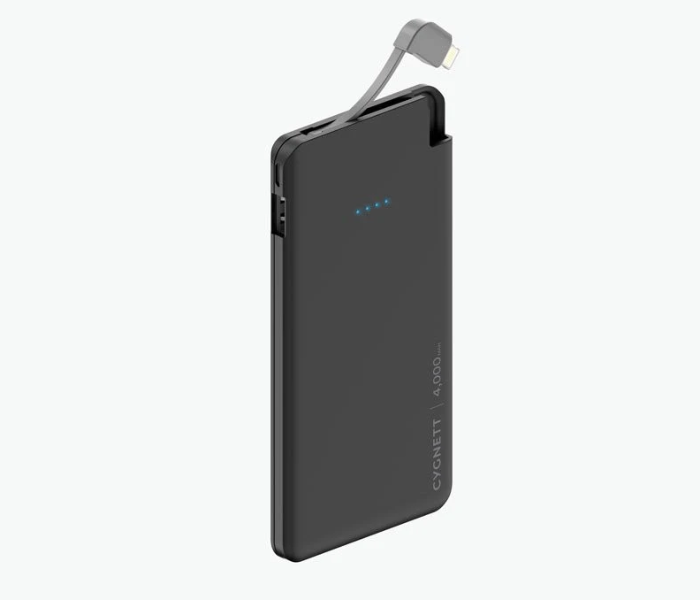 Cygnett CY1996PBCHE 4000 mAh Power Bank with Integrated USB-Micro Cable - Zoom Image 1