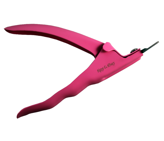 Tips &amp;amp; Toes TT281 Stainless Steel Acrylic Nail Tip Cutter - Pink - Zoom Image 1