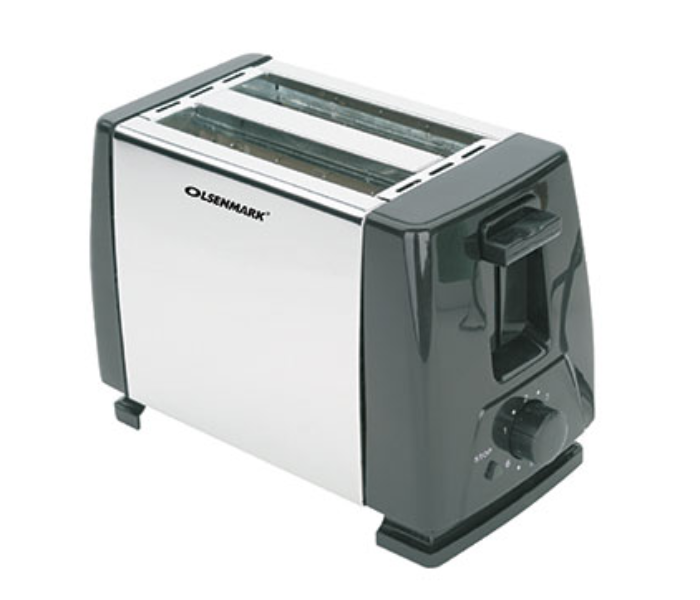 Olsenmark OMBT2398 2 Slice Bread Toaster Silver and Black - Zoom Image