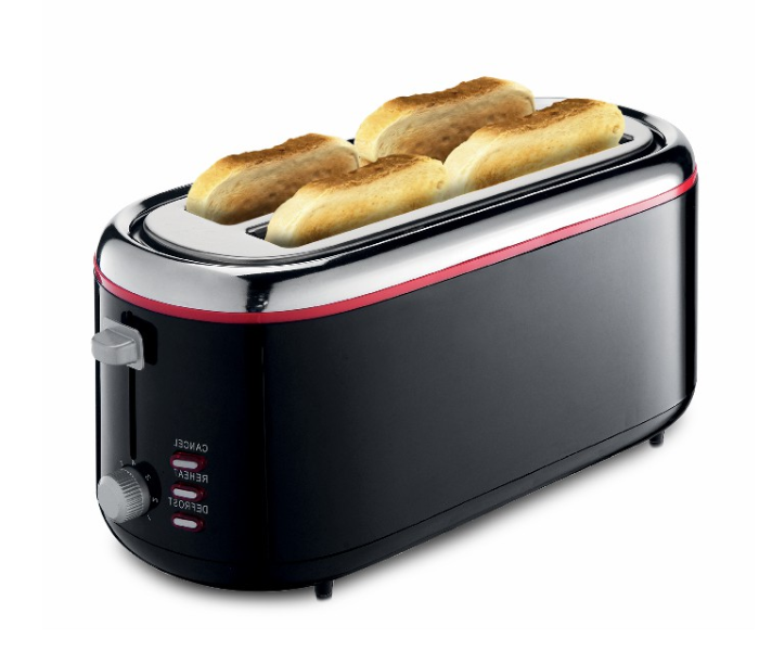 Clikon CK2432 4 Slice Slot Bread Toaster - Black - Zoom Image 1