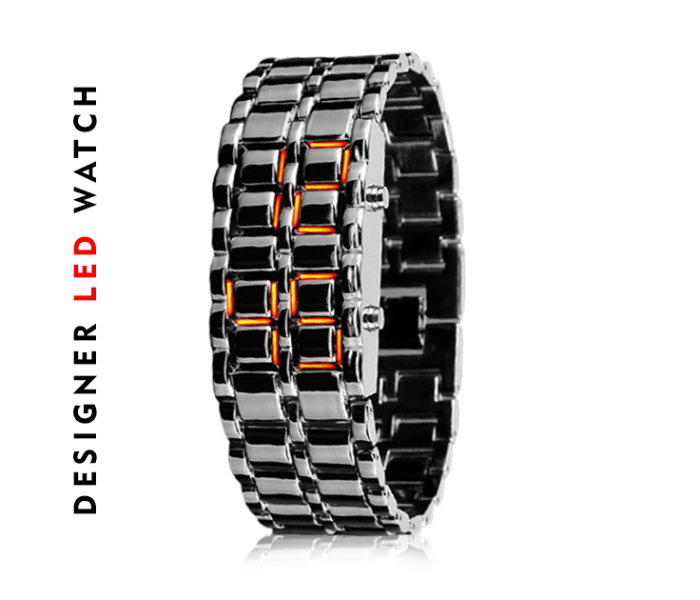 AKM AKM016 Designer LED watch - Black - Zoom Image