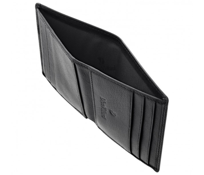 Dion Villard DVL1921B Bifold Leather Wallet for Men - Black - Zoom Image 3