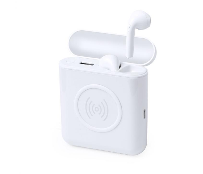 Molik 6302 Earphone with Power Bank - White - Zoom Image 1