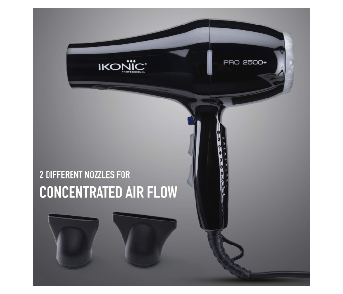 Ikonic Pro 2500+ Hair Dryer Black - Zoom Image 2