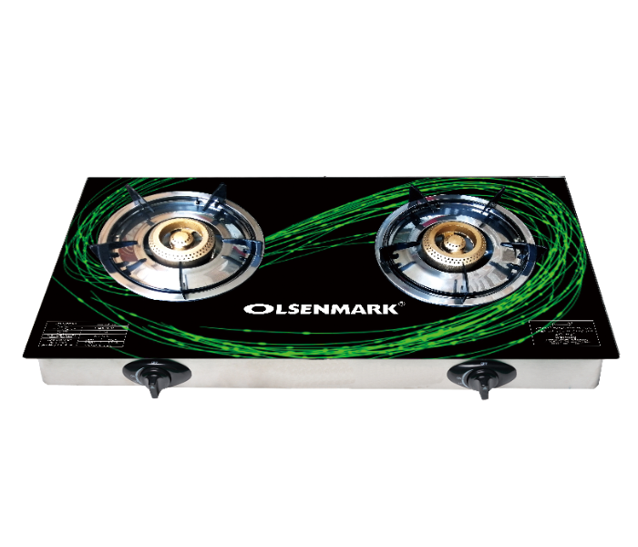 Olsenmark OMK2420 Glass Top Two Burner Black - Zoom Image