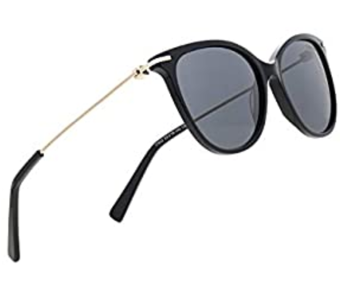 Dion Villard DVSGL1901BG Cat Eye Shape Sunglasses for Women - Gold and Black - Zoom Image 1