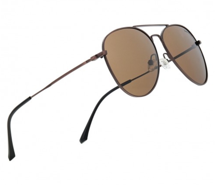 Dion Villard DVSG190024BR Aviator Classic Sunglasses for Men - Brown - Zoom Image 2