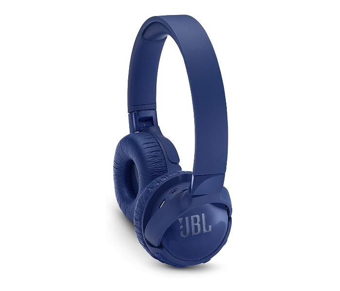 JBL Tune T600 Wireless On-Ear Active Noise-cancelling Headphones with Microphones - Blue - Zoom Image 2