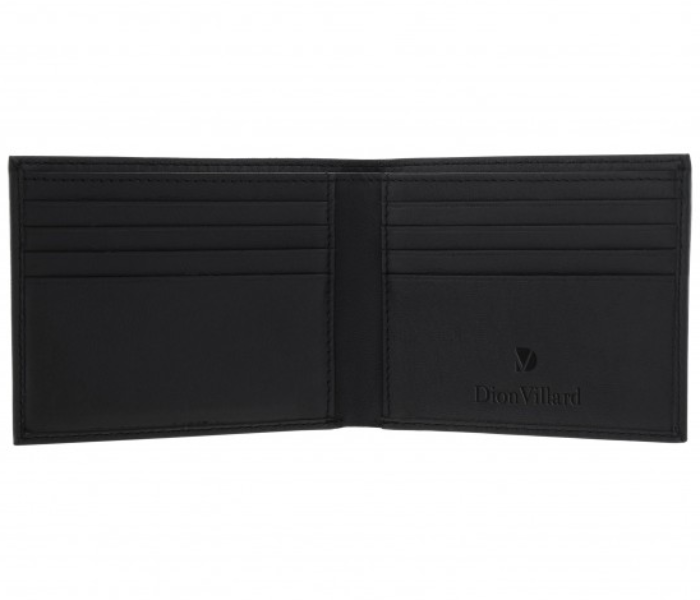 Dion Villard DVL1912BC Bifold Leather Wallet for Men - Black - Zoom Image 3