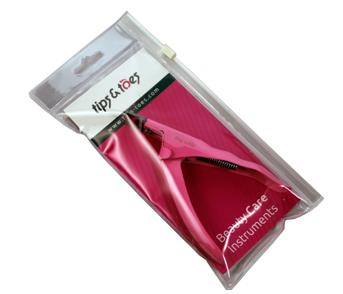 Tips &amp;amp; Toes TT281 Stainless Steel Acrylic Nail Tip Cutter - Pink - Zoom Image 3