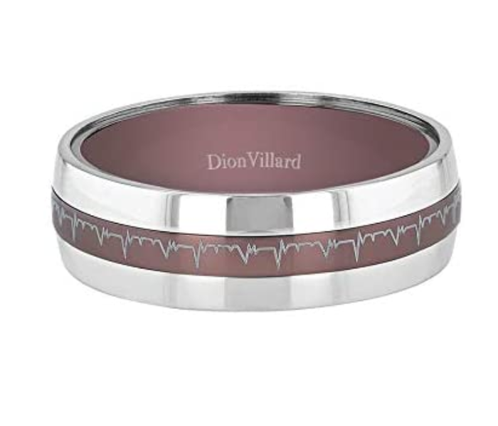 Dion Villard DVR19023G66 Grey Stainless Steel Bronze Ring for Men - Size 66 - Zoom Image 1