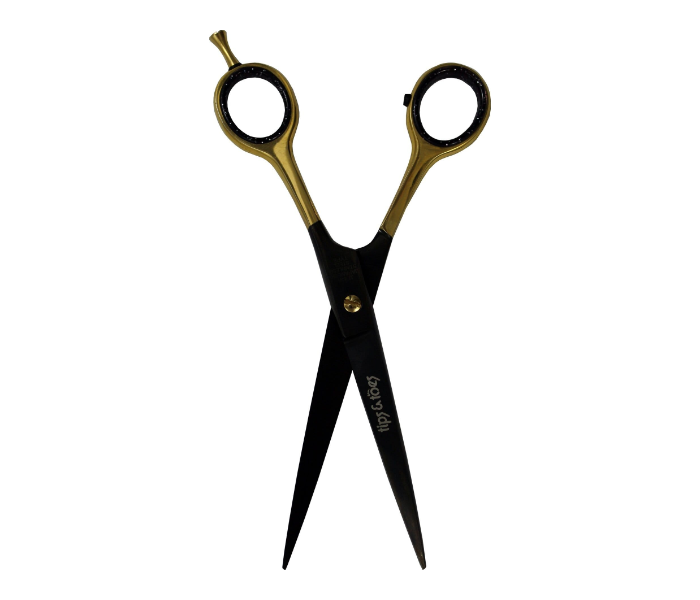 Tips &amp; Toes TT736 Stainless Steel Professional Barber Scissors - Gold and Black - Zoom Image 1