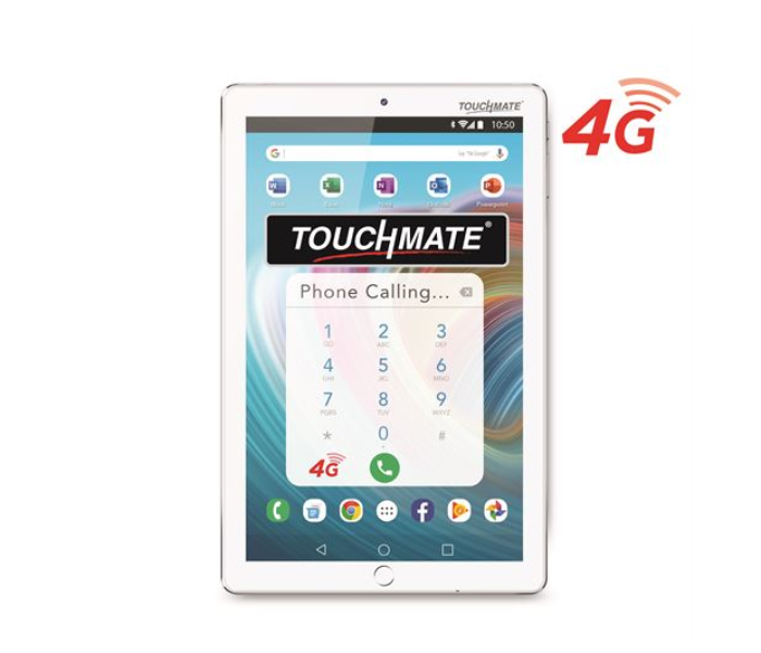 Touchmate TM-MID1065W 10.1 inches 4G Quad Core Calling Tablet - White - Zoom Image 1