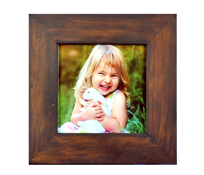 Liebe PR0144 Portrait Wooden Photo Frame - Brown - Zoom Image