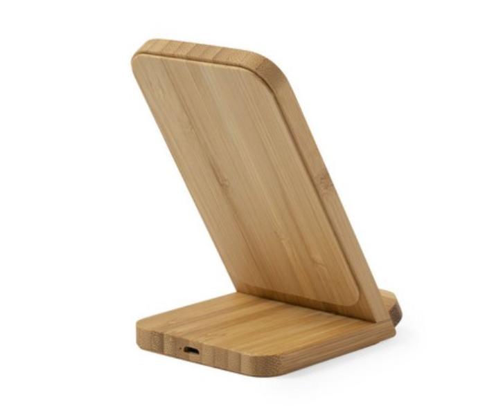 Dimper 6521 Wireless Charger with Holder - Wood - Zoom Image 2