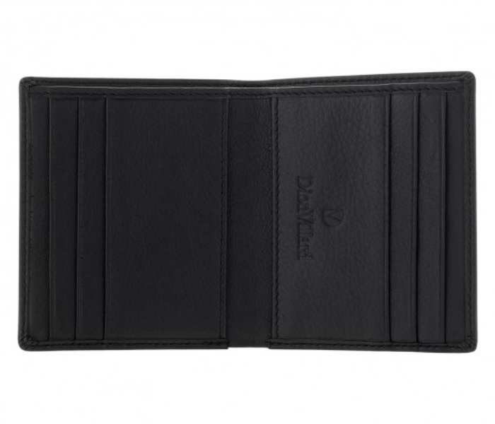 Dion Villard DVL1921B Bifold Leather Wallet for Men - Black - Zoom Image 2