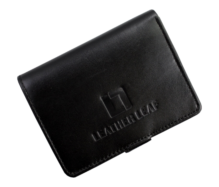 Leather Leaf LL-101 Genuine Leather Wallet for Men- Black - Zoom Image 3