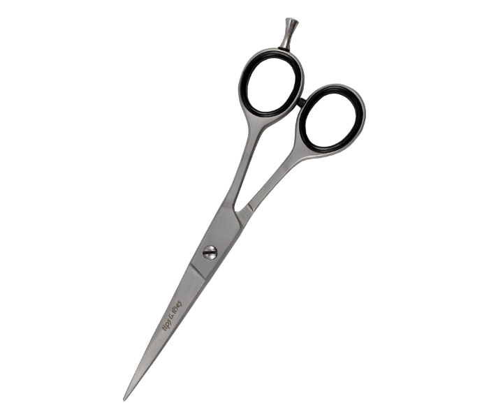 Tips &amp; Toes TT-0735 Super Cut Stainless Steel Sand Blast Professional Barber Scissors - Silver - Zoom Image 2