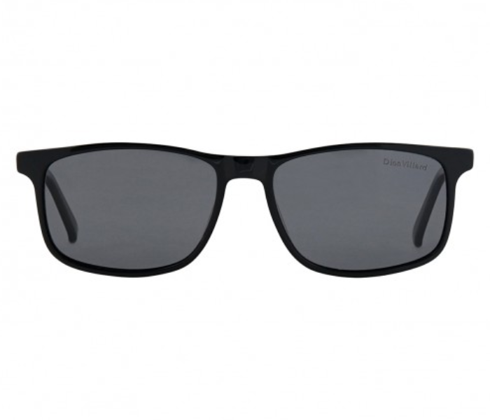 Dion Villard DVSG1901B Wayfarer Shape Sunglasses for Men - Black - Zoom Image 1