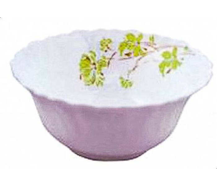 Royalford RF4910 5-inch Opal Ware Spin Salad Bowl - White - Zoom Image