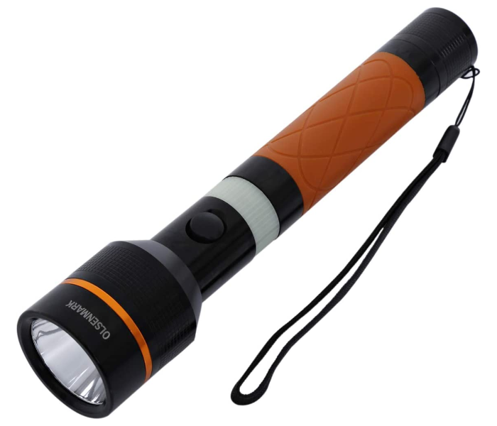 Olsenmark OMFL2658 Rechargeable LED Flashlight - Brown and Black - Zoom Image 1