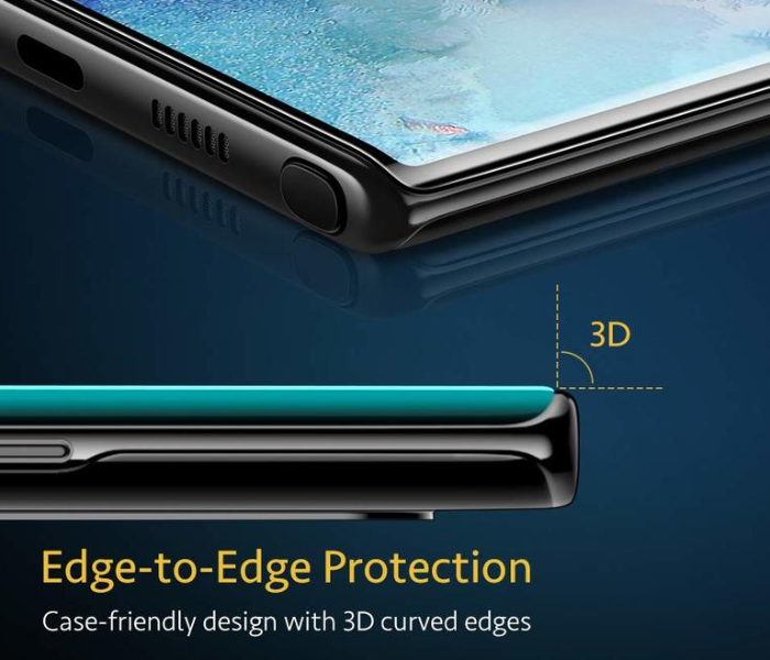 ESR 3C031916501 Samsung Galaxy Note 10 3D Full Coverage SP Clear Tempered Glass - Zoom Image 2