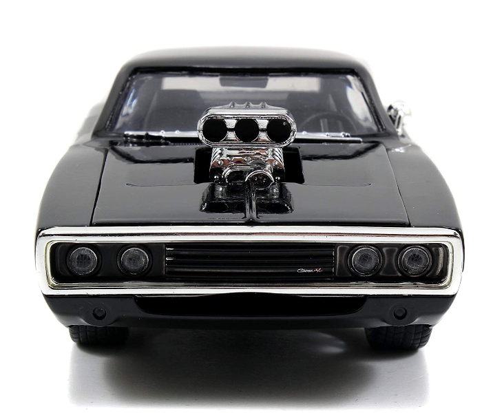 Simba Fast and Furious RC 1970  Doms Dodge Charger Remote Control Racing Car- Black - Zoom Image 4