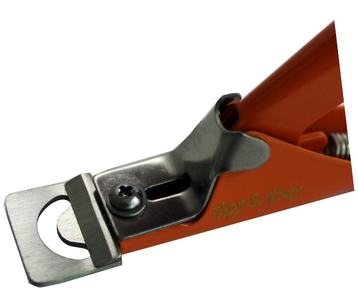 Tips &amp; Toes TT238OR Stainless Steel Acrylic Nail Tip Cutter - Orange - Zoom Image 4