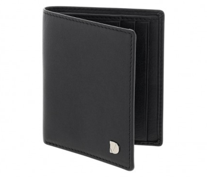 Dion Villard DVL1921B Bifold Leather Wallet for Men - Black - Zoom Image 1