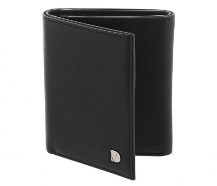 Dion Villard DVL1924B Tri-fold Leather Wallet for Men - Black - Zoom Image 1