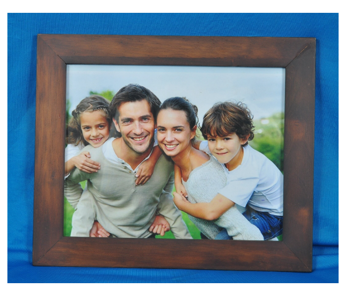 Liebe PR0108 Rectangle Wooden Photo Frame - Brown - Zoom Image