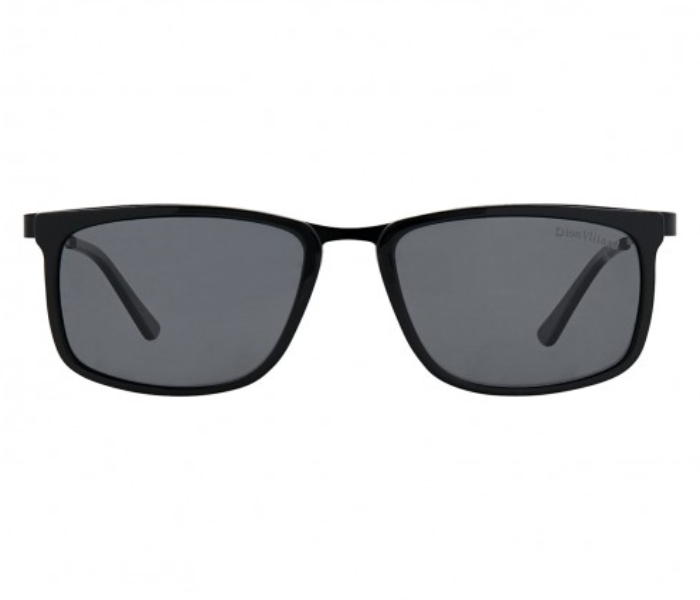 Dion Villard DVSG1904B Wayfarer Shape Sunglasses for Men - Black - Zoom Image 1