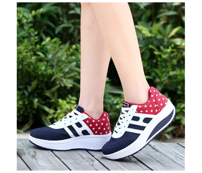 Women Casual Breathable Fashion Style Slip Wearable Shoes EU-38– Blue - Zoom Image 2