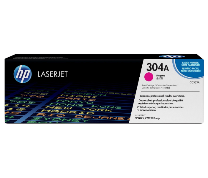 HP 304A CC533 LaserJet Toner Cartridge Original Magenta - Zoom Image