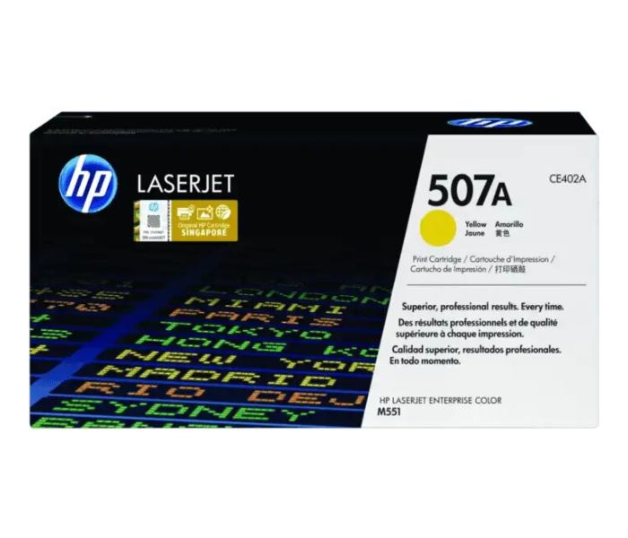 HP 507A CE402 LaserJet Toner Cartridge Original Yellow - Zoom Image