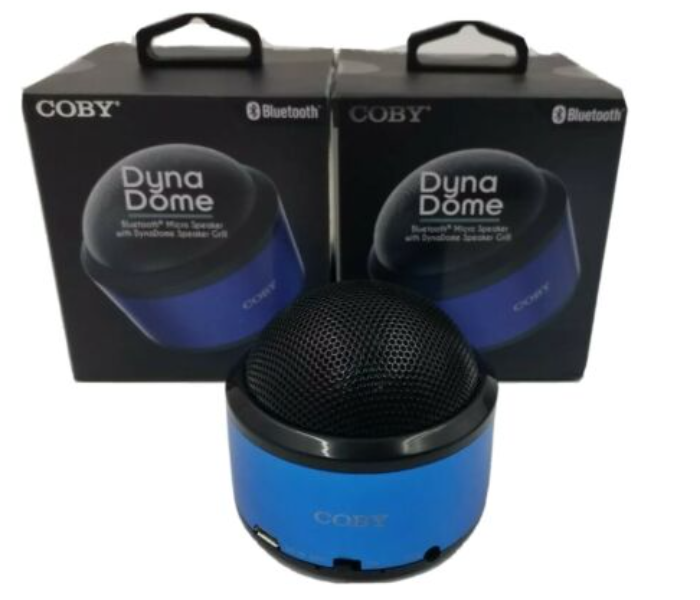 COBY CSBT-333 Dyna Dome Bluetooth Speaker Blue - Zoom Image